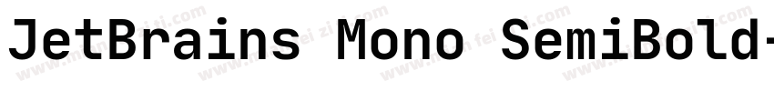 JetBrains Mono SemiBold字体转换